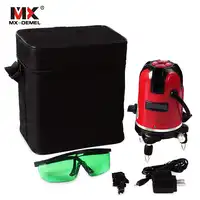 5 Laser Lijnen Laser Level 6 Punten 360 Graden Rotary 635nm Outdoor Modus-Ontvanger En Tilt Slash Beschikbaar Auto lijn