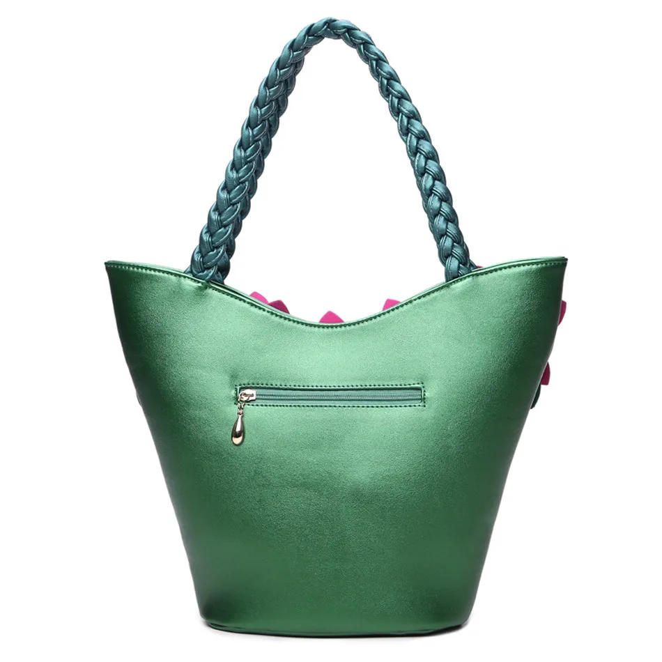 ترف النساء الجلود حقائب قدرة كبيرة بولسا الأنثوية ساكو دي ombro اليدوية زهرة النسيج تصميم أنثى الأعلى مقبض حقائب