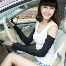 2016 hot sale summer style fingerless gloves caneleira summer thai fingerless gloves arm sleeve slimming for women