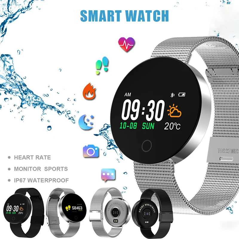 

BANGWEI New SmartWatch OLED Color Screen Smart watch men Fashion Fitness Tracker Heart Rate Blood pressure monitor sport watch