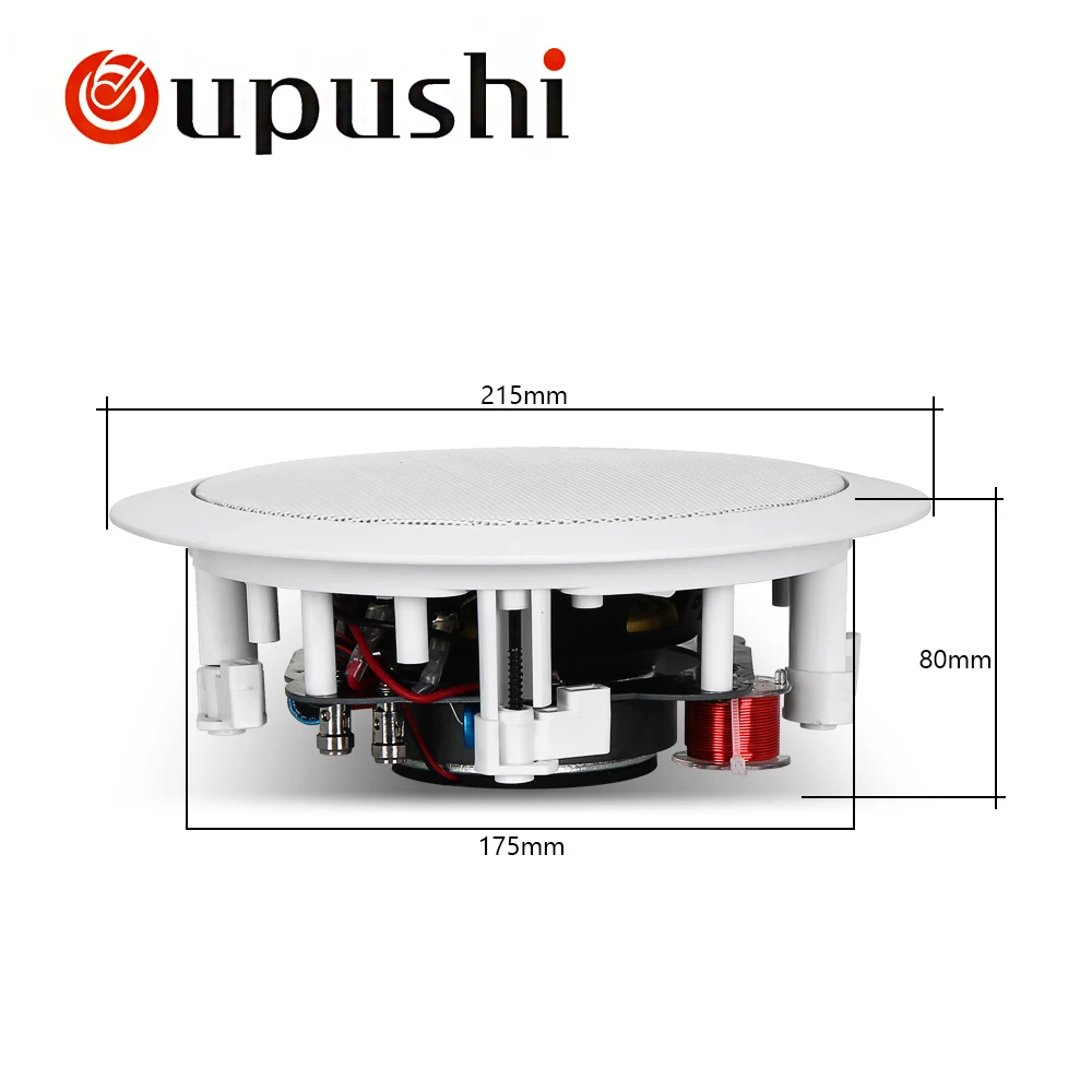 OUPUSHI KS-818 домашний звук системы потолок динамик крышка 5 дюймов усилители домашние динамик 30 Вт Impedence Ом