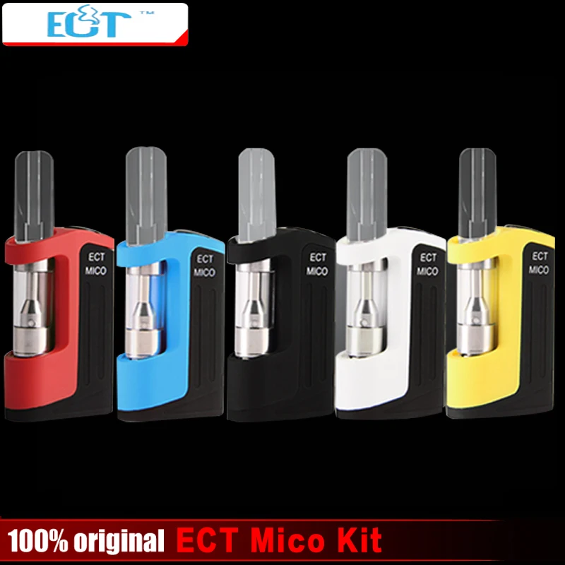 

Original ECT Mico CBD Vaporizer Kit with Ceramic Vape Atomizer and 350mAh Built-in Battery 510 thread e Cigarette Starter Kit
