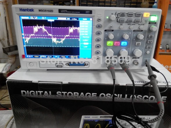 

Hantek MSO5102D 100MHz Mixed Signal Oscilloscope 16 channels logic analyzer 2 channels oscilloscope external trigger