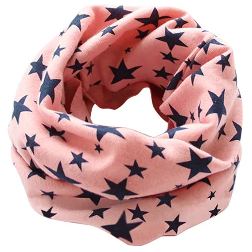 Звезды шарф детский хлопок шейный платок для девучек шарф для мальчика шаль зимний вязанный шарф хомут детский