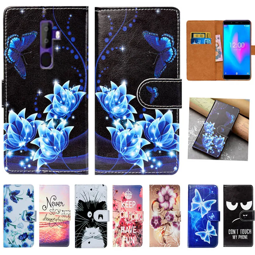 

For Oukitel U25 Pro Case High Quality Pu Leather 5.5" Print Flip Wallet Case Cover For Oukitel U25 Pro Book Case