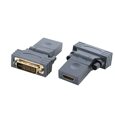 DVI к HDMI адаптер DVI24 + 1 мужчина к HDMI Женский 360 градусов вращения коннектор HD