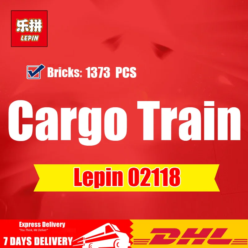 

Compatible Legoed 60198 Lepin 02118 1373Pcs City RC Cargo Train Set with Power Function Building Blocks Bricks Educational Toys
