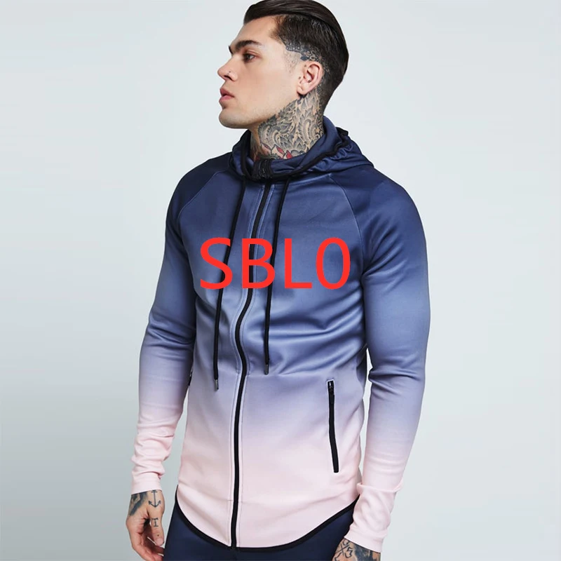 Kopen SBL0 Lente Mens Casual Custom Print Hip Hop Leisure Hoodies Rits Rots Trui Man Comfortabele Mannelijke Sweatshirts College Hoody