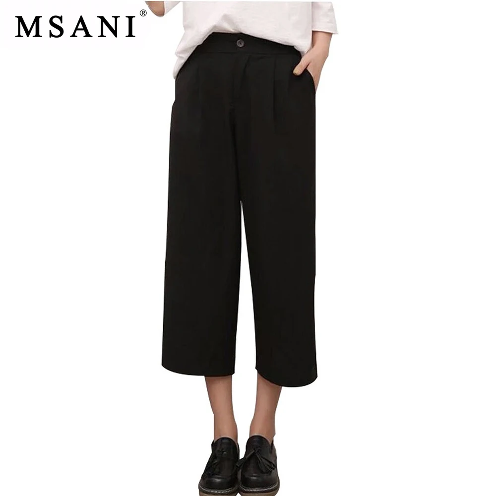 New 2016 Fashion Summer Women Wide Leg Palazzo Pants Korean Style ...