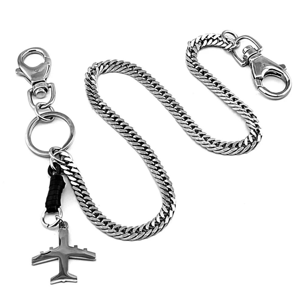 Never Fade Stainless Steel Wallet Chain Bullet Pants Jeans Key Chain