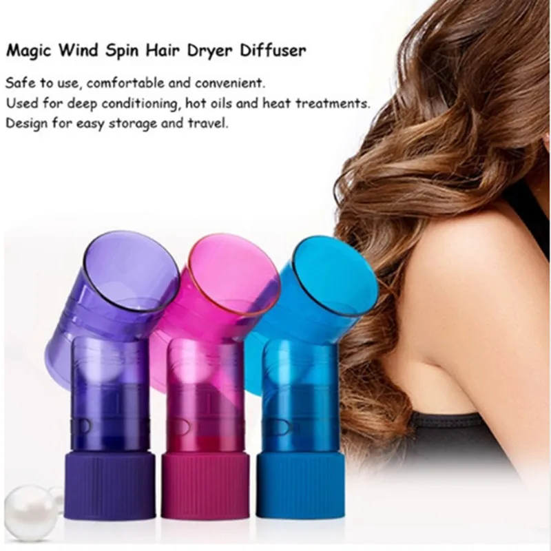 

Dryer Magic Lure Hair Dryer Cover Roll High Quality Portable Hair Dryer Diffuser Magic Wind Spin Curl Hair Glue Sticks