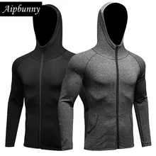 Aipbunny, мужские спортивные футболки с длинным рукавом для йоги, фитнеса, улицы, Кроссфит, футболка, рубашка спортивная одежда, одежда для бега, спортзала