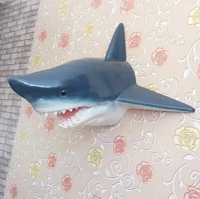 

Resin home decoration animal head hanging/hang wall wall act the role ofing, shark Marine club setting wall decoration bar