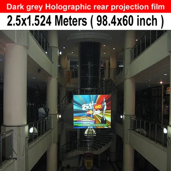 

(On sale!) Dark Grey Rear Projector Screen Film For Trade Show, Education, Glasses Dispaly (1.524mx2.5m) -------Free Shipping