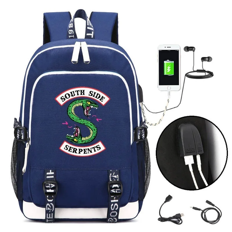 

Riverdal waterproof backpack USB laptop backpack for teenage girls boys children's backbag fashion bagpack men travel bag