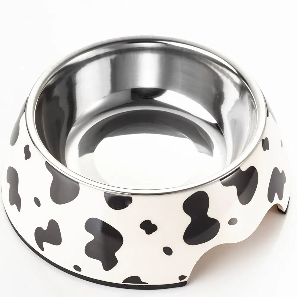 High Quality Melamine Plastic Stainless Steel Dog Bowl Pet Dinner Dish