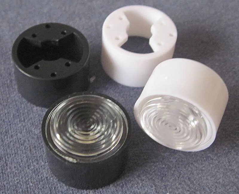 

#JZCI-20 High quality Led Lens Sets, Lens Diameter: 20mm, Holder Size: 22X13mm, 30 degree, Thread Surface, PMMA