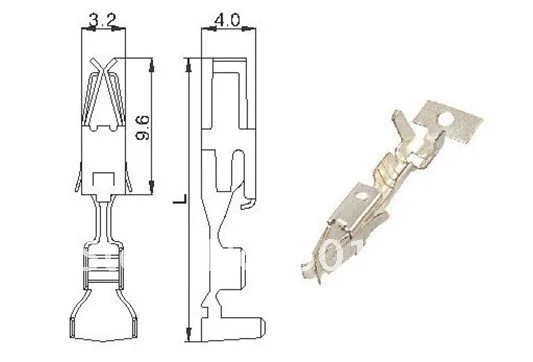 100 шт. разъемы для кабеля 185026 1 H62Y2 DJ623 E3.5A/B 0 5 8 мм2|copper cable connectors|copper connectorcopper wire connector |