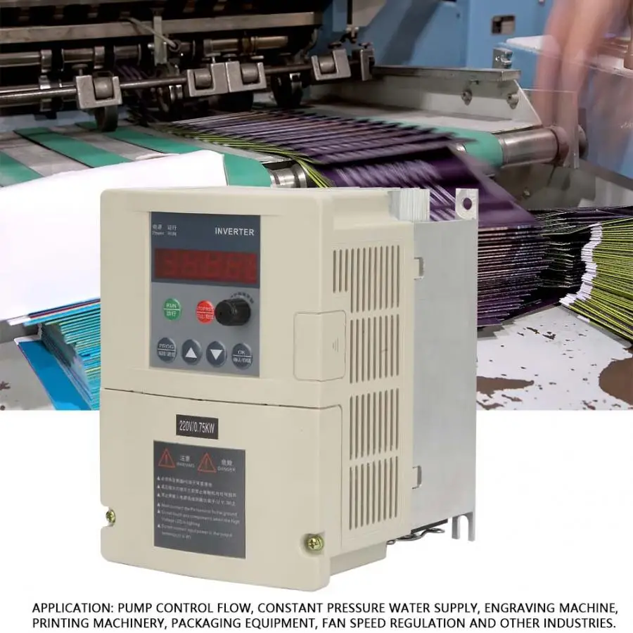 

Frequency Inverter 220V 0.75KW Frequency Converter Single To Three Phase Variable Frequency Drive Inverter Converter