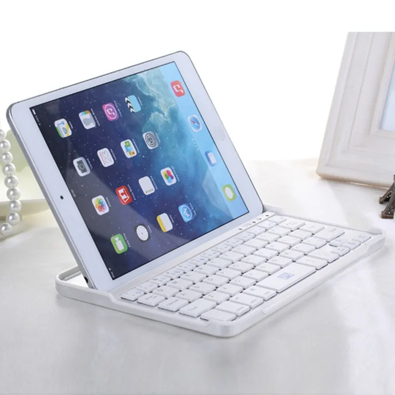 Мультимедиа Алюминий Беспроводной Bluetooth клавиатура для IOS Android Tablet PC Windows IPad мин