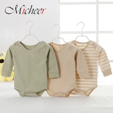 Spring & summer unisex baby clothes organic colored cotton baby climb clothes jumpsuits new colored triangle crawling garments