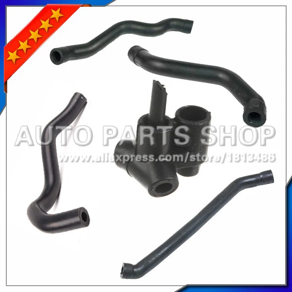 car accessories New Set 5pc Engine Crankcase Ventilation Breather Hose