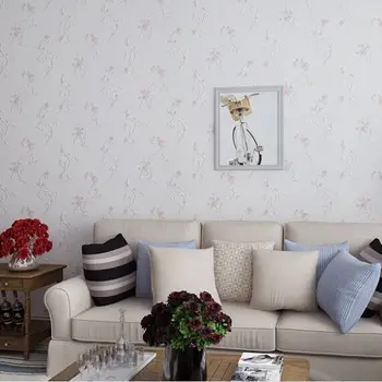 

Korean 3d wallpaper rolls pastoral romantic pink flower 3d wall paper for living room TV backdrop 3d wallcovering