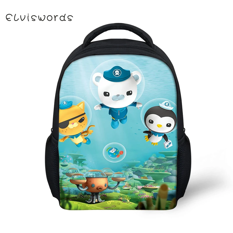 Детские рюкзаки с принтом из мультфильма ELVISWORDS The Octonauts маленькая школьная сумка