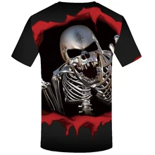 KYKU  Skull T shirt Blood Clothes