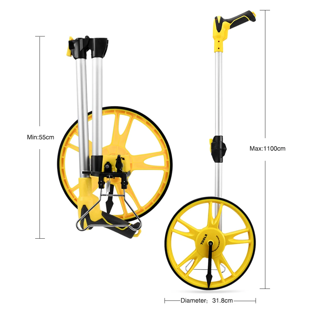 FIRECORE 99999,9 м складное измерительное колесо большой растяжимый ходьба большая дорога измеряет расстояние инструмент