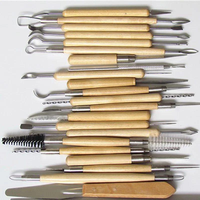 22pcs Set Tools Clay Sculpting Set Wax Carving Pottery Shapers Polymer Modeling 22pcs Set Tools Clay Sculpting Set Wax Carving Pottery Shapers Polymer Modeling