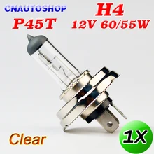 Галогенная лампа hipppcron H4 P45T 12V 60/55W 3800K из прозрачного стекла для автомобильных фар, 1 шт