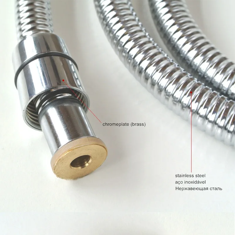 Ручной шланг для душа сантехнические шланги впускной трубы интерфейс стандарты 1/" Нержавеющая сталь+ EPDM(этилен пропилен диен мономер