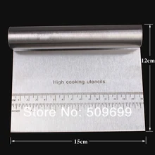 Нержавеющая Сталь Тесто/Скамья скребок Кондитерские резак/выпечки инструменты лезвия ножа со шкалой тесто резак