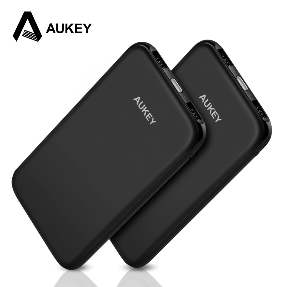 AUKEY запасные аккумуляторы для телефонов портативный аккумулятор мАч USB тонкий