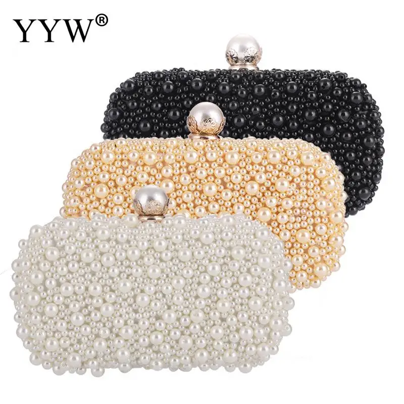 

Pearl Clutch Women'S Bag 2019 Fashion Mini Clutches Handbags Luxury Evening Party Clutches Gold Chain Wedding Purse Bolso Mujer