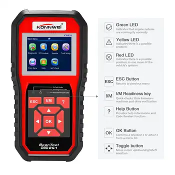 KW850 หลายภาษาสแกนเนอร์อัตโนมัติสแกนเนอร์เครื่องสแกนเนอร์วินิจฉัยรถยนต์ obd2 Multi วินิจฉัยเครื่องสแกนเนอร์รถยนต์รหัส OBD