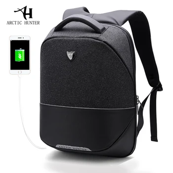

ARCTIC HUNTER Men Fashion USB Charging 15.6" Laptop Backpack Business Travel Backpack Casual Shoulder Pack Unisex Bag Waterproof