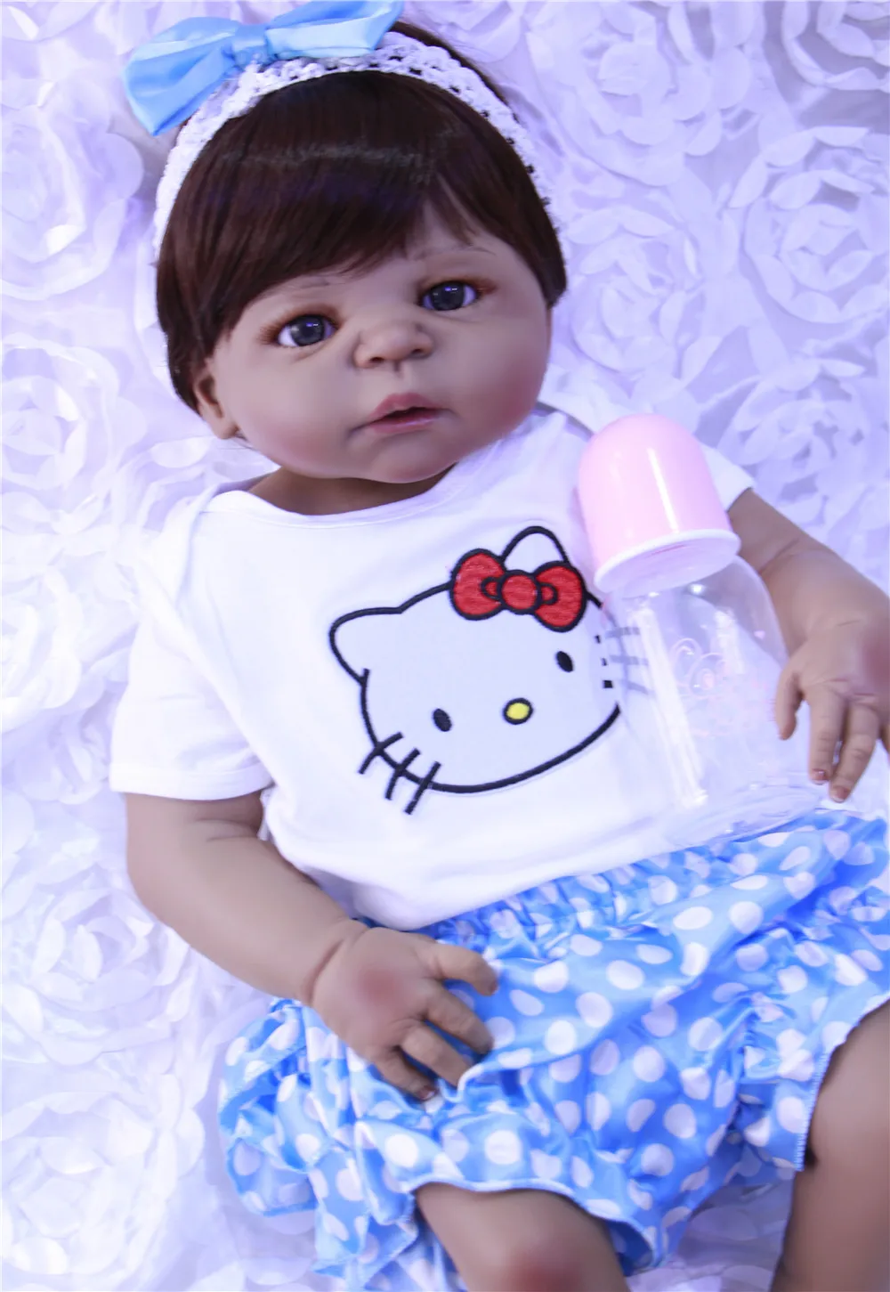 Кукла реборн силиконовая 55 см 22 дюйма|princess baby doll|doll bebereborn doll |
