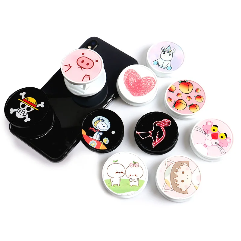 

Air bag cell phone bracket Cute Stitch pooh Ryan mickey minnie Phone Stand Finger Holder For iPhone Samsung huawei universal