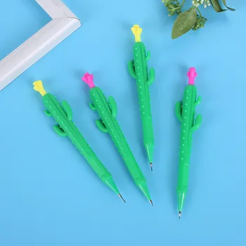 

50 pcs/lot Cute Cactus Mechanic Pencils for girls Cute Carrot Automatic Drawing Pen School Mechanical pencil Stationery gift