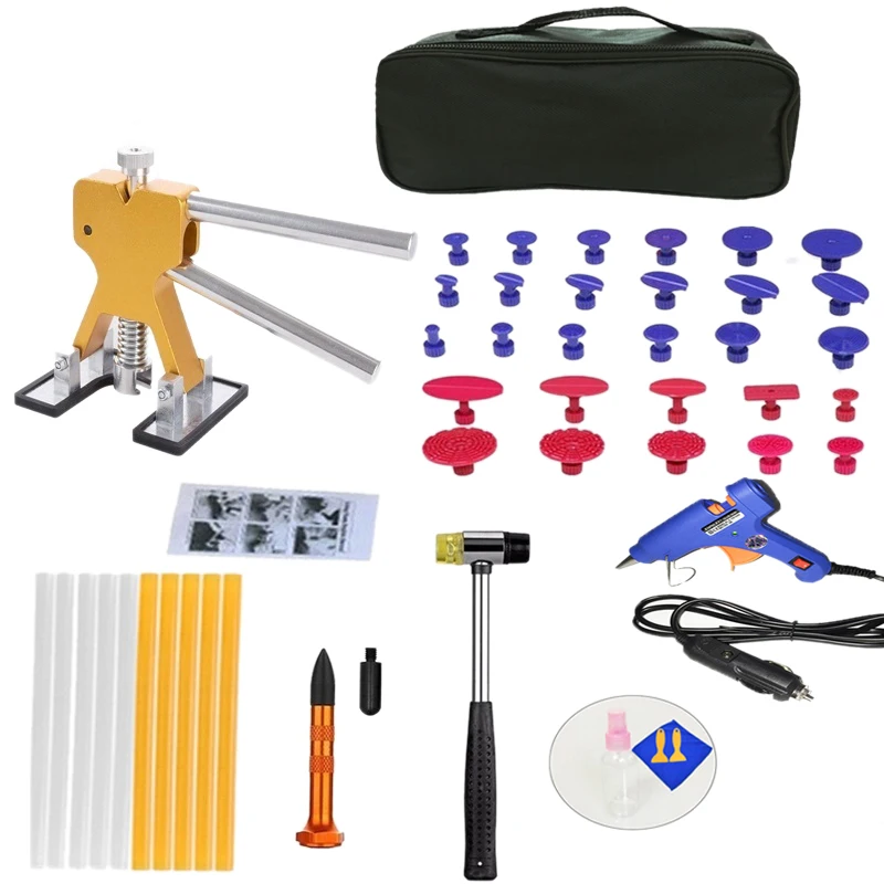 

THGS Painless Dent Repair Paintless Car Hail Damage Dent Remover Repair Kit 47Pcs Dent Puller Tools