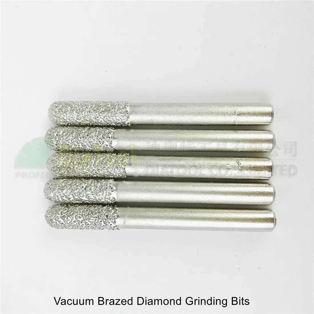 Diamond burrs 5pk Diameter 6mm cylinder with ball end diamond grinding head shank 6mm