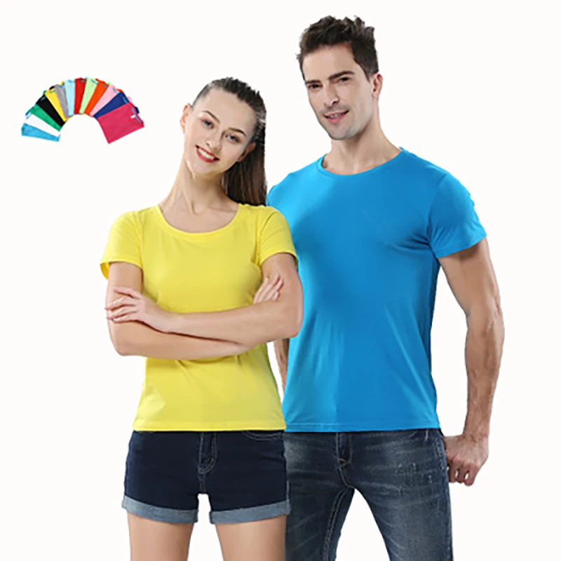 

T Shirts Custom Logo Printed Customized Solid Color Text Photo Printing T-shirt for Women Men