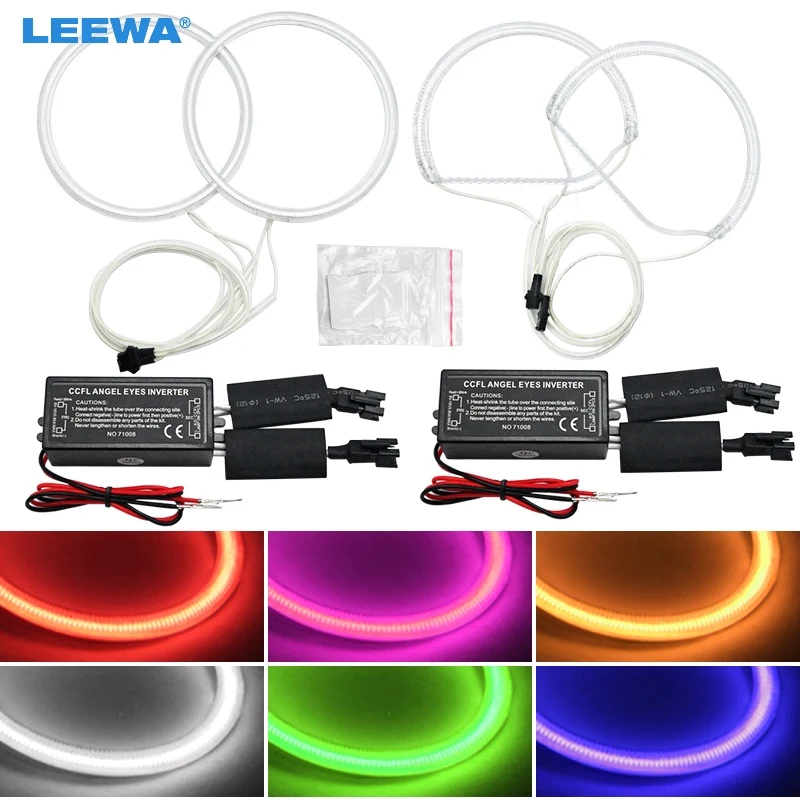 LEEWA 2x140мм 2x134.5мм автомобильный CCFL ангельские глазки свет Halo кольца наборы для Lexus