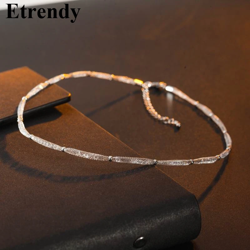 

Crystal Mesh Net Choker Necklace Women 2019 Fashion Jewelry Wholesale Gift