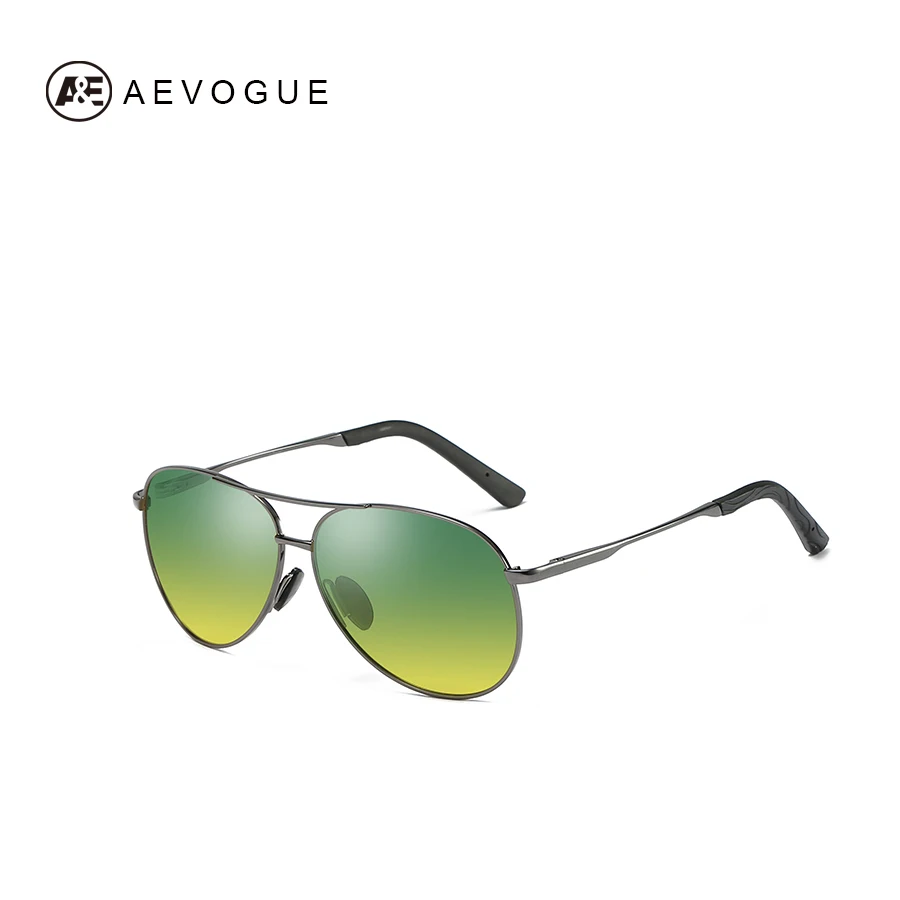 AEVOGUE поляризационные солнцезащитные очки ночного видения для мужчин/женщин пилот с антибликовым покрытием вождения градиентные линзы солнцезащитные очки унисекс UV400 AE0668 - Цвет линз: NO2