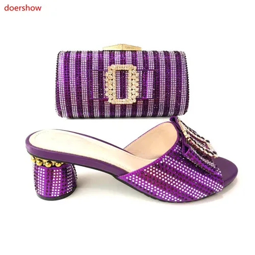 

doershow2018 new coming African Shoes And Bag Set Women Heels Matching Size 38-42 Fashion Italian Shoes With Matching Bag!VG1-41