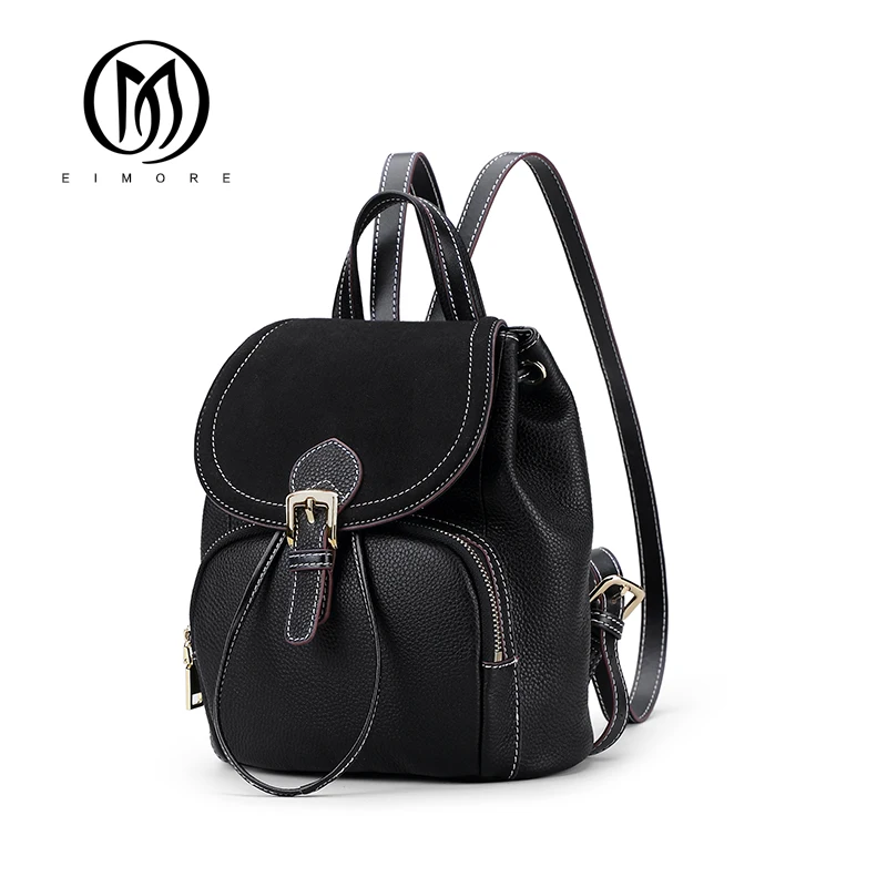 

EIMORE 100% Genuine leather backpack Women Bag Luxury Designer Female Shoulder bags Fashion 2019 New Backpack for Women
