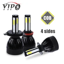 h4 led headlight H7 H11 H1 H3 880 9005 9006 hb3 hb4 5202 D2 9012 9004 9007 H13 H15 Car Light Bulb lampada H4 led COB 12V 6000K